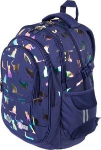 St. Majewski Plecak 4-komorowy STRIGHT BP-01 Kotki holo mkml MAJEWSKI 4