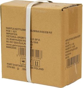 Kettlebell Eb Fit gumowany 8 kg 4