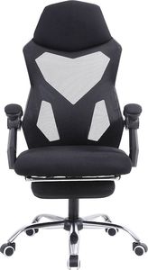 Fotel Zenga Infini Yoda Black z podnóżkiem 3