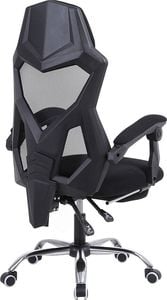 Fotel Zenga Infini Yoda Black z podnóżkiem 5