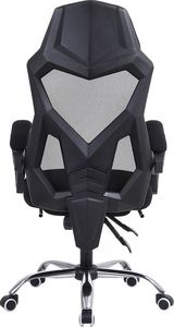 Fotel Zenga Infini Yoda Black z podnóżkiem 6