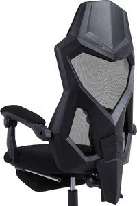 Fotel Zenga Infini Yoda Black z podnóżkiem 7