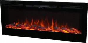 Aflamo Kominek elektryczny LED ścienny/do zabudowy Majestic 65" Czarny 2