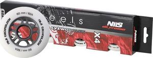 Nils Extreme PU 80x24 82A BIAŁE MATOWE KÓŁKA (4 szt.) NILS EXTREME 4