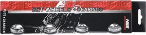 Nils Extreme PU 70x24 82A CZARNE N (4 szt.) + ABEC-9 (8 szt.) ZESTAW NILS EXTREME 5