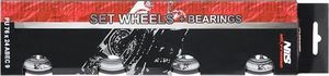 Nils Extreme PU 76x24 82A CZARNE N (4 szt.) + ABEC-9 (8 szt.) ZESTAW NILS EXTREME 5