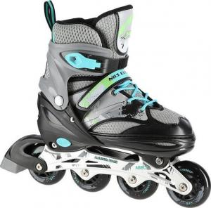 Rolki Nils Extreme NA10602 rekreacyjne regulowane szare r. 35-38 2