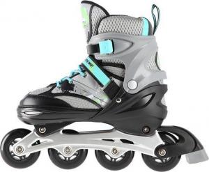 Rolki Nils Extreme NA10602 rekreacyjne regulowane szare r. 35-38 3