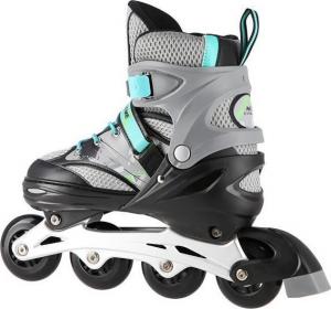 Rolki Nils Extreme NA10602 rekreacyjne regulowane szare r. 35-38 4