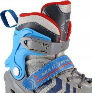 Rolki Nils Extreme NH18192 z wymienną płozą regulowane szare r. 34-38 7