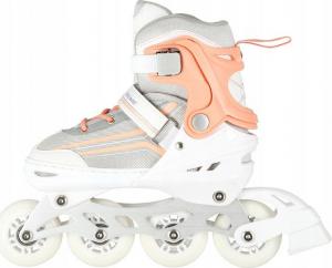 Rolki Nils Extreme NH18190 z wymienną płozą regulowane białe r. 29-33 4