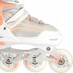 Rolki Nils Extreme NH18190 z wymienną płozą regulowane białe r. 29-33 8