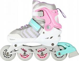 Rolki Nils Extreme NH18192 z wymienną płozą regulowane białe r. 34-38 4