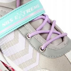 Rolki Nils Extreme NH18192 z wymienną płozą regulowane białe r. 34-38 8