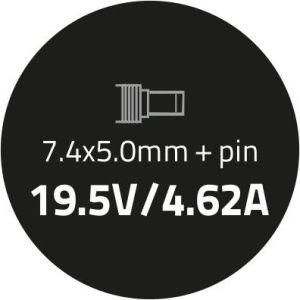 Zasilacz do laptopa Qoltec 90 W, 5 mm, 4.6 A, 19.5 V (50085.90W) 4