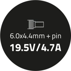 Zasilacz do laptopa Qoltec 90 W, 4.4 mm, 4.7 A, 19.5 V (50088.90W) 4