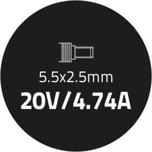 Zasilacz do laptopa Qoltec 90 W, 2.5 mm, 4.7 A, 20 V (50099.90W) 4