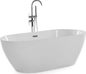 Wanna Beliani wolnostojąca Nevis 160 cm biała 2