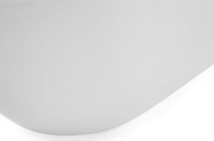 Wanna Beliani wolnostojąca Nevis 160 cm biała 7