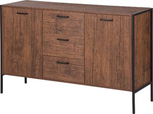 Beliani Komoda ciemne drewno TIFTON 2