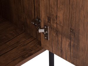 Beliani Komoda ciemne drewno TIFTON 6