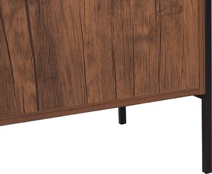 Beliani Komoda ciemne drewno TIFTON 7