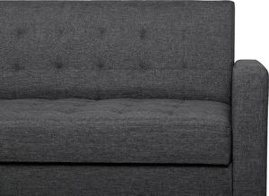 Beliani Sofa rozkładana ciemnoszara VEHKOO 6