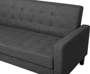 Beliani Sofa rozkładana ciemnoszara VEHKOO 7