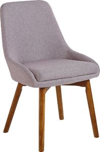 Beliani Zestaw 2 krzeseł do jadalni beżowoszary MELFORT 4