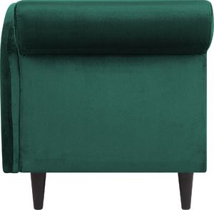 Beliani Szezlong welurowy lewostronny szmaragdowy LUIRO 5