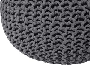Beliani Puf 50 x 35 cm ciemnoszary CONRAD 2