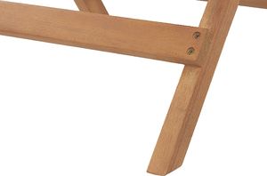 Beliani Stolik ogrodowy drewniany jasny JAVA 4