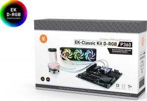 Chłodzenie wodne EK Water Blocks EK-Classic Kit P360 D-RGB Black Nickel Edition 2