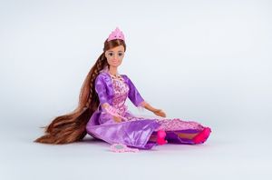 Icom Lalka Księżniczka Anlily Roszpunka Z Długimi Włosami 30 Cm 3