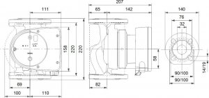 Grundfos Pompa CO MAGNA1 32-100 F (99221237) 3