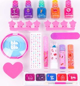 Canenco Create it! zestaw pachnący make-up i manicure z brokatem 4