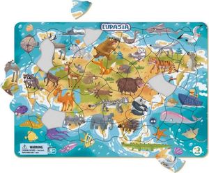 Dodo Dodo Puzzle ramkowe Mapa Eurazji 53 el. 1