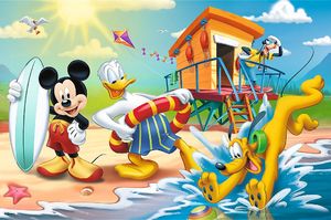 Trefl Puzzle 60 Ciekawy dzień Mikiego i przyjaciół Myszka Mickey Miki 17359 2