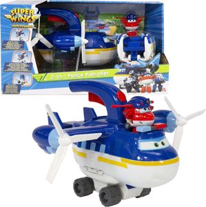 Figurka Alpha Super Wings: patrol policyjny 2w1 pojazd i Dżetek (740834) 1
