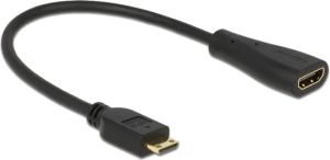 Adapter AV Delock HDMI Mini - HDMI czarny (65650) 1
