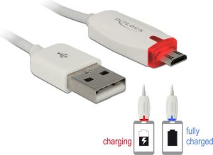 Kabel USB Delock USB-A - 1 m Biały (83604) 1