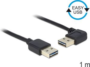 Kabel USB Delock USB-A - USB-A 1 m Czarny (83464) 1