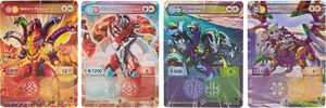 Figurka Spin Master Bakugan Baku-Gear zestaw 4 figurki i karty Sabra x Pyravian Ultra 7