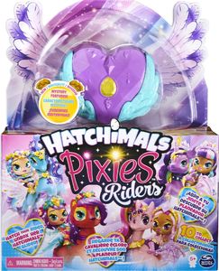 Figurka Spin Master Hatchimals Pixies Riders - laleczka Moonlight Mia i zwierzak Unicornix Dark Unicorn (20127462) 2