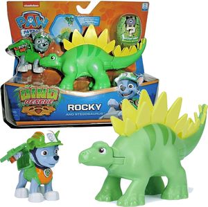 Figurka Spin Master Psi Patrol Dino Rescue - Rocky + Stegozaur (20129715) 1