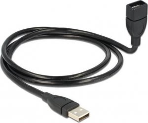 Kabel USB Delock USB-A - USB-A 1 m Czarny (83500) 1