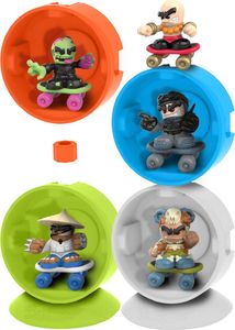Figurka Spin Master Tech Deck Dudes zestaw 4 figurek deskorolkarzy z pomarańczowym pudełkiem-ekspozytorem 14