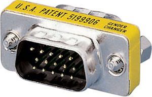 Adapter AV Equip D-Sub (VGA) - D-Sub (VGA) żółty (124320) 1