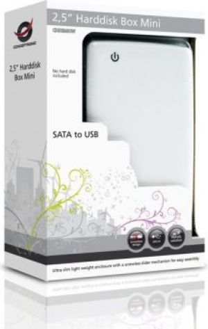 Kieszeń Conceptronic Hard Disk Box Mini 2.5" Biała (CHD2MUW) 5