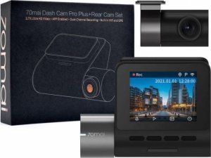 Wideorejestrator 70mai Wideorejestrator 70mai A500S Czarny + tylna kamera RC06 + Karta Samsung PRO Endurance 2022 MicroSDXC 64 GB Class 2